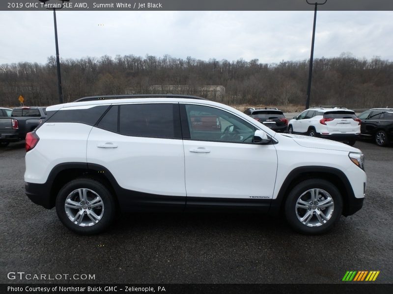 Summit White / Jet Black 2019 GMC Terrain SLE AWD