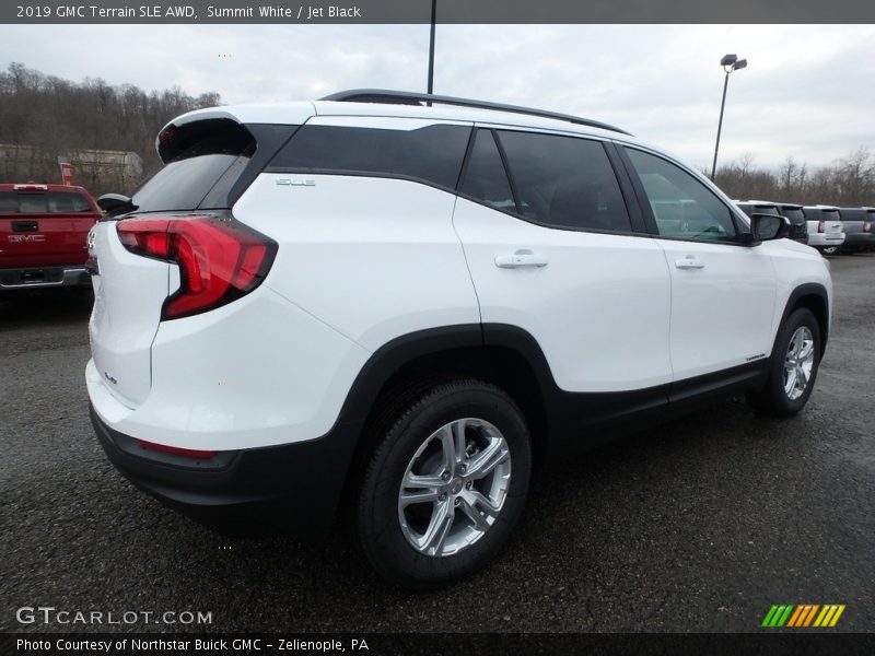 Summit White / Jet Black 2019 GMC Terrain SLE AWD