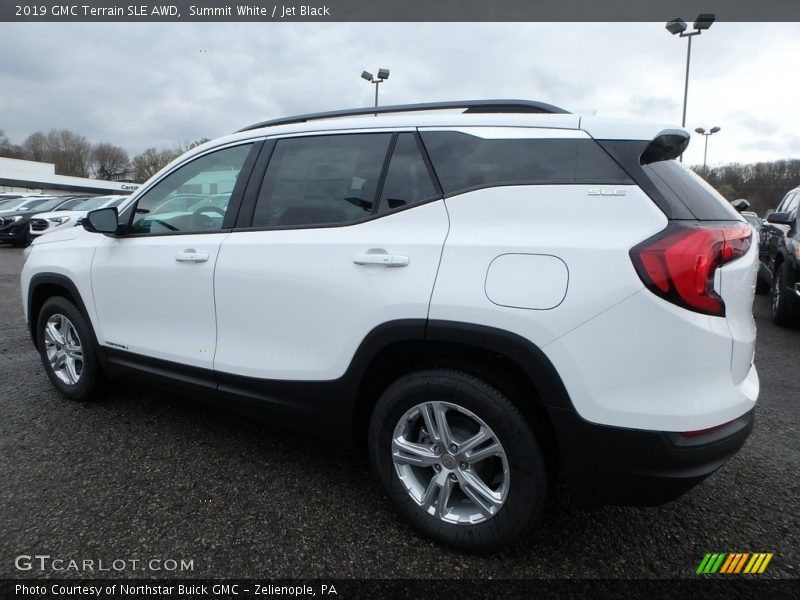 Summit White / Jet Black 2019 GMC Terrain SLE AWD