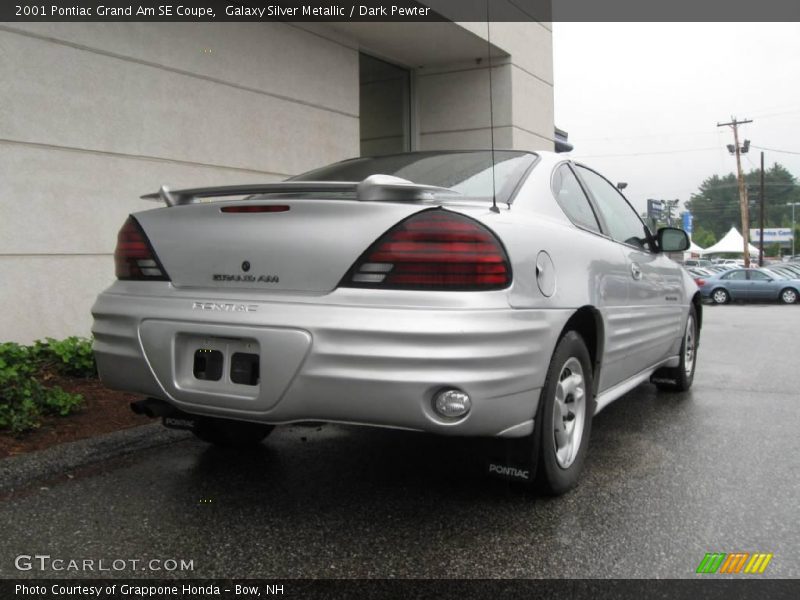 Galaxy Silver Metallic / Dark Pewter 2001 Pontiac Grand Am SE Coupe