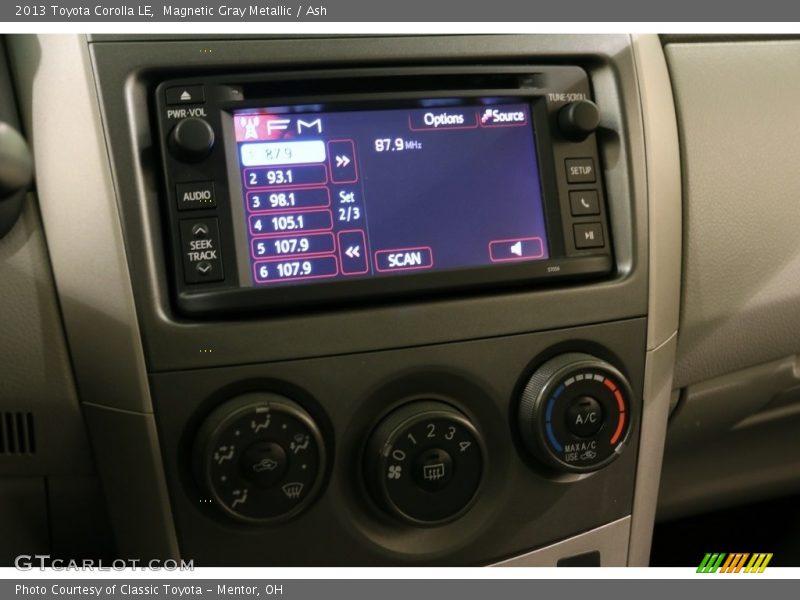 Magnetic Gray Metallic / Ash 2013 Toyota Corolla LE