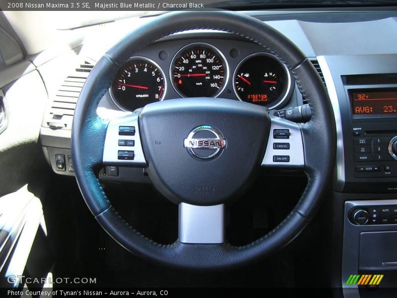 Majestic Blue Metallic / Charcoal Black 2008 Nissan Maxima 3.5 SE