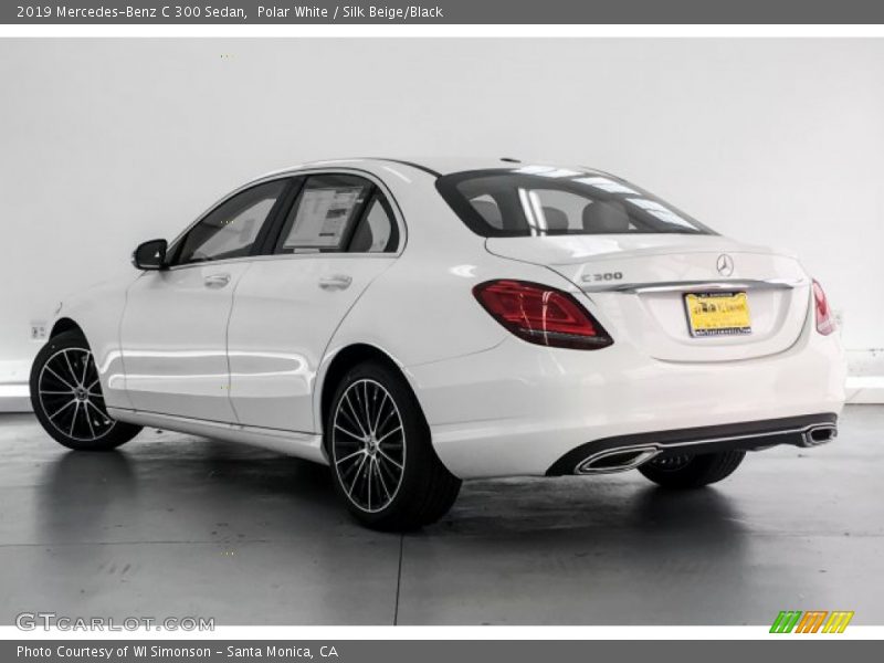 Polar White / Silk Beige/Black 2019 Mercedes-Benz C 300 Sedan