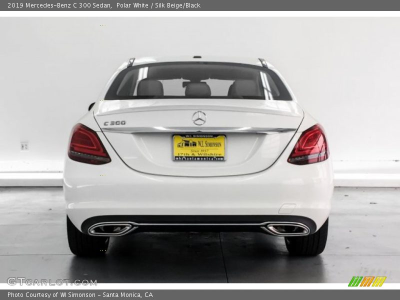 Polar White / Silk Beige/Black 2019 Mercedes-Benz C 300 Sedan