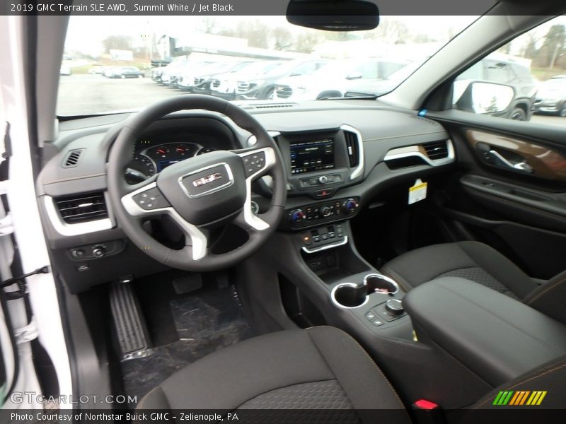 Summit White / Jet Black 2019 GMC Terrain SLE AWD