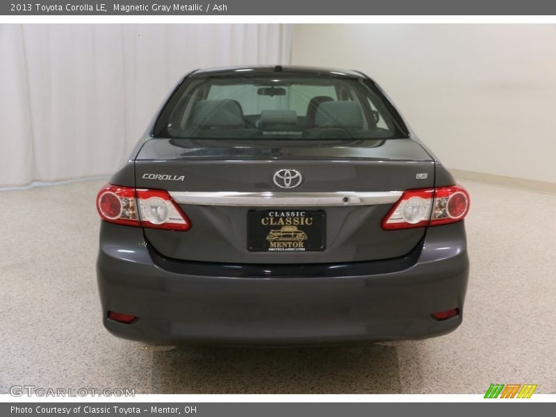 Magnetic Gray Metallic / Ash 2013 Toyota Corolla LE