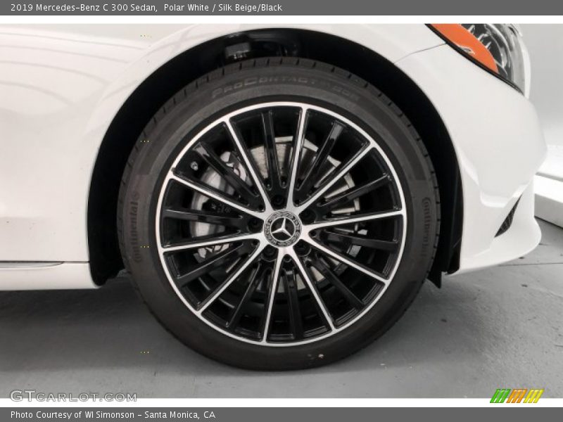 Polar White / Silk Beige/Black 2019 Mercedes-Benz C 300 Sedan