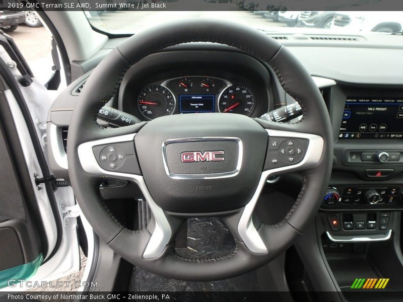 Summit White / Jet Black 2019 GMC Terrain SLE AWD