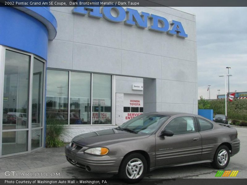 Dark Bronzemist Metallic / Dark Taupe 2002 Pontiac Grand Am SE Coupe