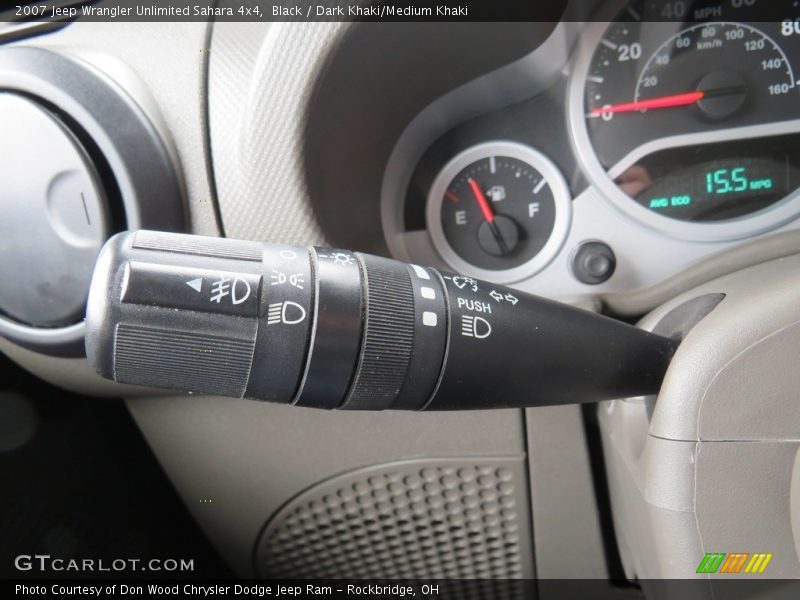 Black / Dark Khaki/Medium Khaki 2007 Jeep Wrangler Unlimited Sahara 4x4