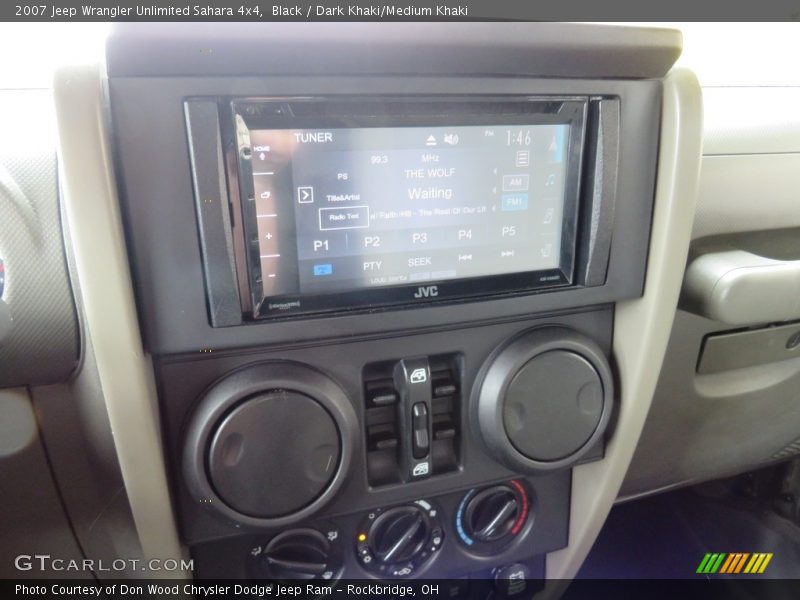 Black / Dark Khaki/Medium Khaki 2007 Jeep Wrangler Unlimited Sahara 4x4