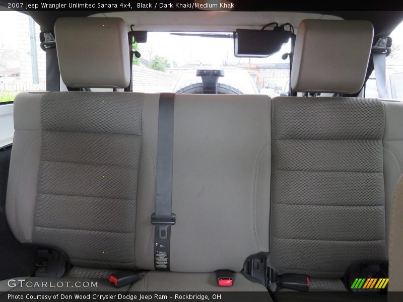 Black / Dark Khaki/Medium Khaki 2007 Jeep Wrangler Unlimited Sahara 4x4