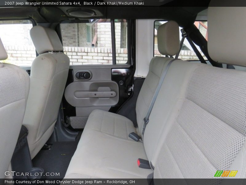 Black / Dark Khaki/Medium Khaki 2007 Jeep Wrangler Unlimited Sahara 4x4