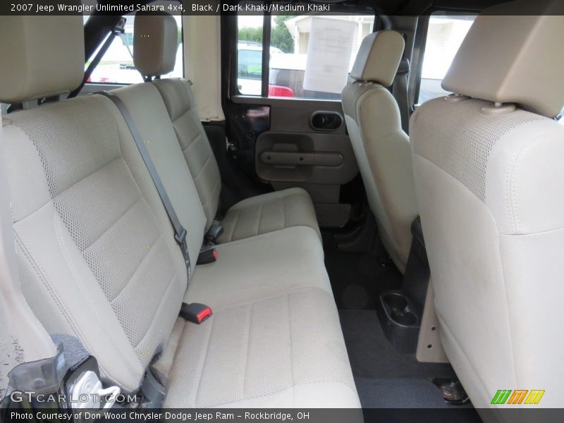 Black / Dark Khaki/Medium Khaki 2007 Jeep Wrangler Unlimited Sahara 4x4