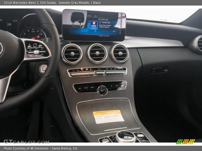 Selenite Grey Metallic / Black 2019 Mercedes-Benz C 300 Sedan