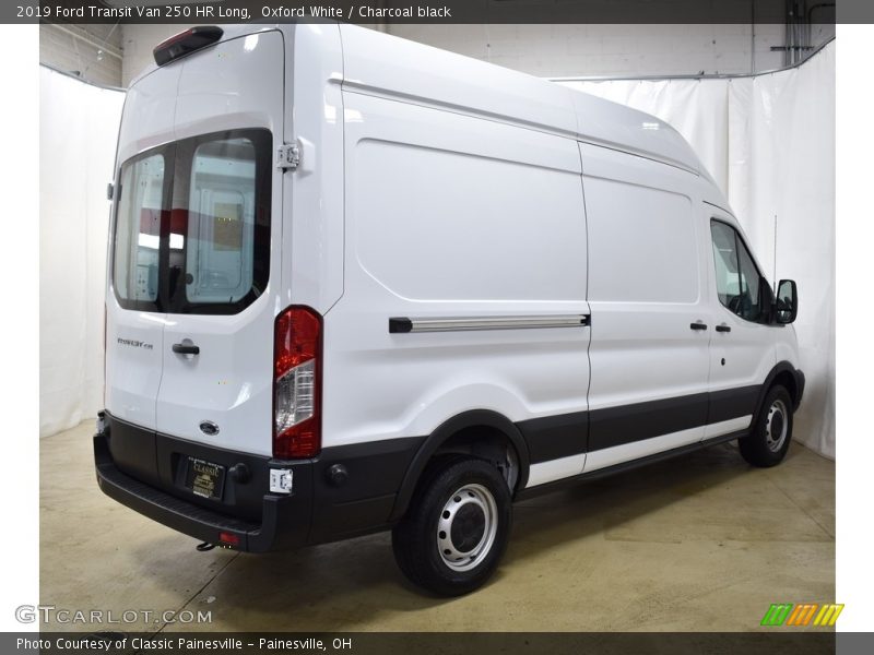 Oxford White / Charcoal black 2019 Ford Transit Van 250 HR Long