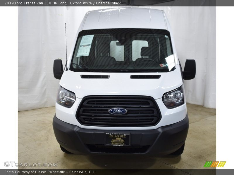 Oxford White / Charcoal black 2019 Ford Transit Van 250 HR Long