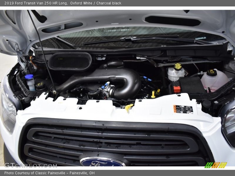 Oxford White / Charcoal black 2019 Ford Transit Van 250 HR Long