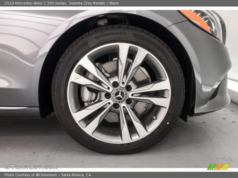 Selenite Grey Metallic / Black 2019 Mercedes-Benz C 300 Sedan
