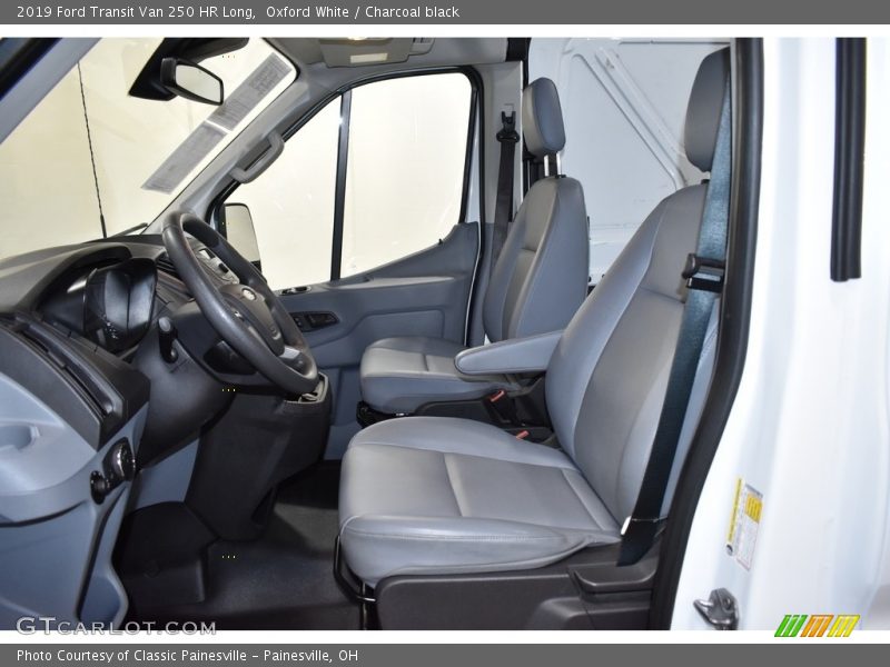 Oxford White / Charcoal black 2019 Ford Transit Van 250 HR Long