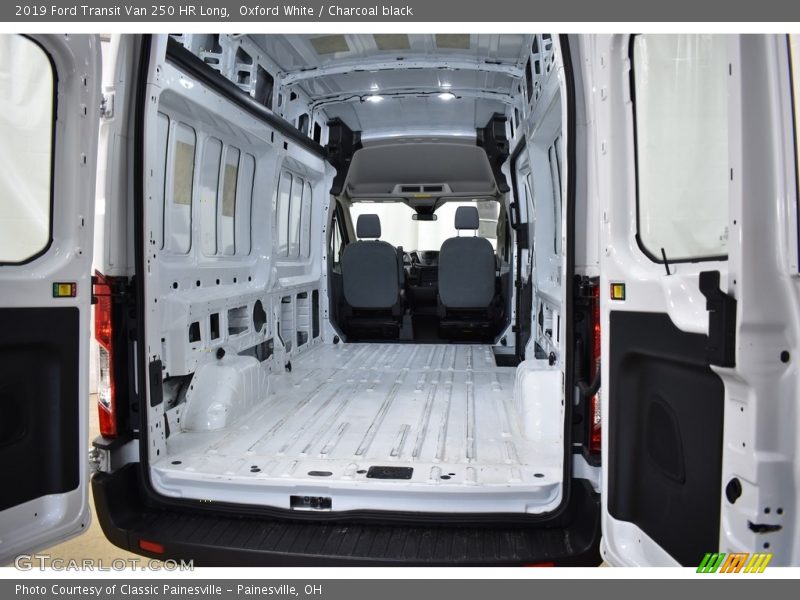 Oxford White / Charcoal black 2019 Ford Transit Van 250 HR Long