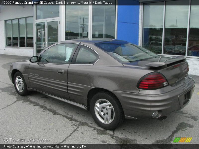 Dark Bronzemist Metallic / Dark Taupe 2002 Pontiac Grand Am SE Coupe