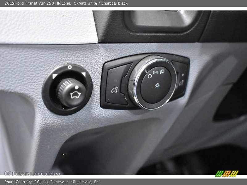 Oxford White / Charcoal black 2019 Ford Transit Van 250 HR Long