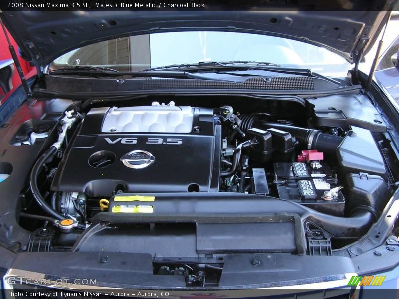 Majestic Blue Metallic / Charcoal Black 2008 Nissan Maxima 3.5 SE
