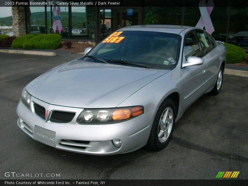 Galaxy Silver Metallic / Dark Pewter 2003 Pontiac Bonneville SE
