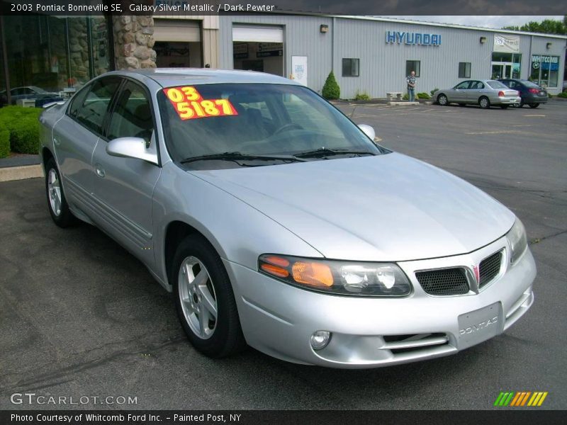 Galaxy Silver Metallic / Dark Pewter 2003 Pontiac Bonneville SE