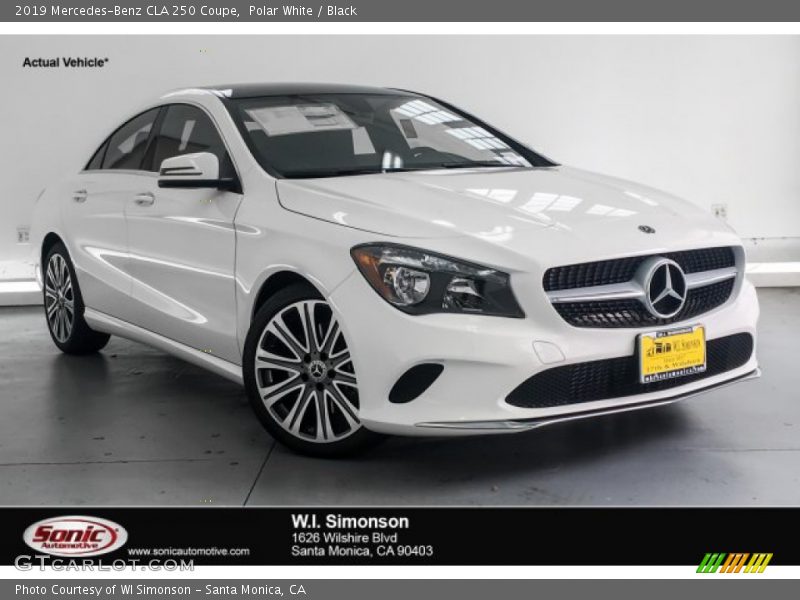 Polar White / Black 2019 Mercedes-Benz CLA 250 Coupe