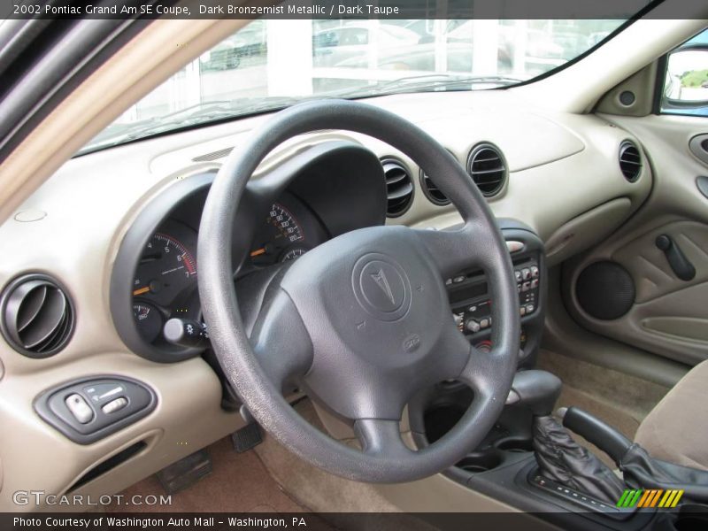 Dark Bronzemist Metallic / Dark Taupe 2002 Pontiac Grand Am SE Coupe