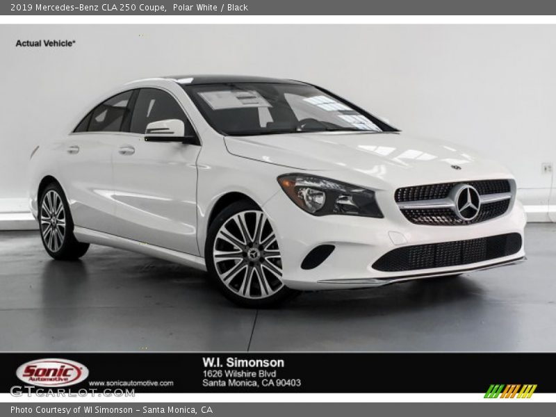 Polar White / Black 2019 Mercedes-Benz CLA 250 Coupe