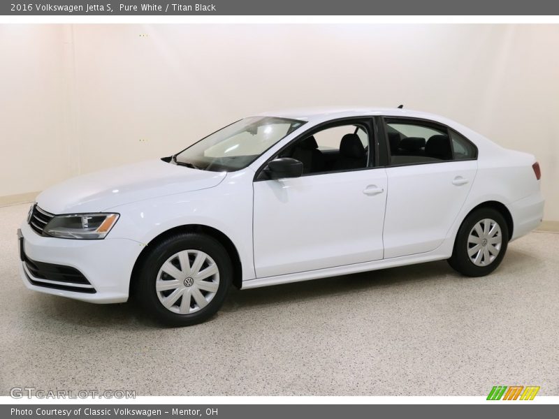 Pure White / Titan Black 2016 Volkswagen Jetta S