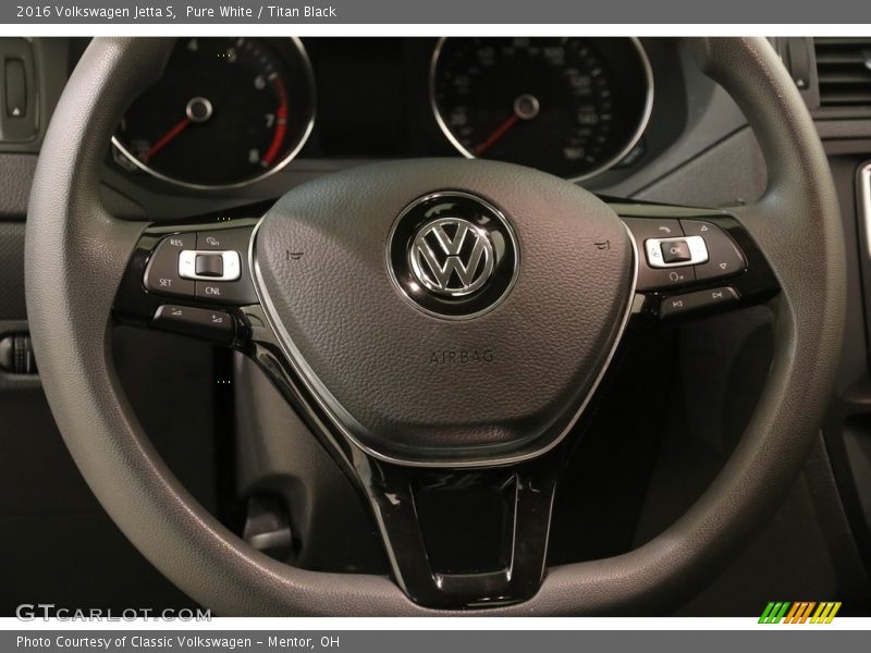 Pure White / Titan Black 2016 Volkswagen Jetta S