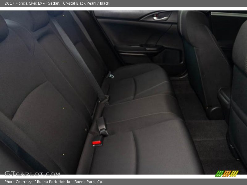 Crystal Black Pearl / Black 2017 Honda Civic EX-T Sedan