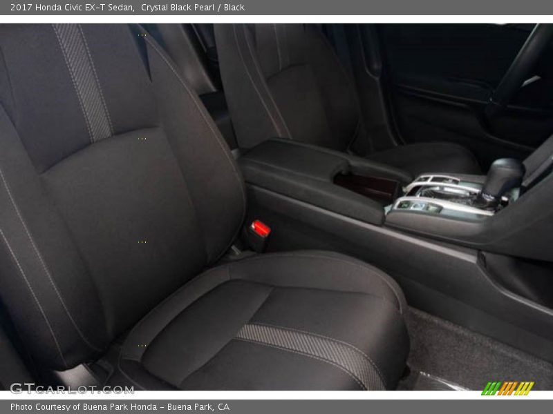 Crystal Black Pearl / Black 2017 Honda Civic EX-T Sedan