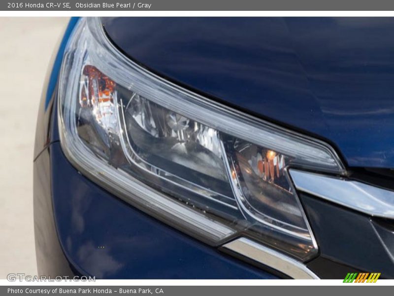 Obsidian Blue Pearl / Gray 2016 Honda CR-V SE