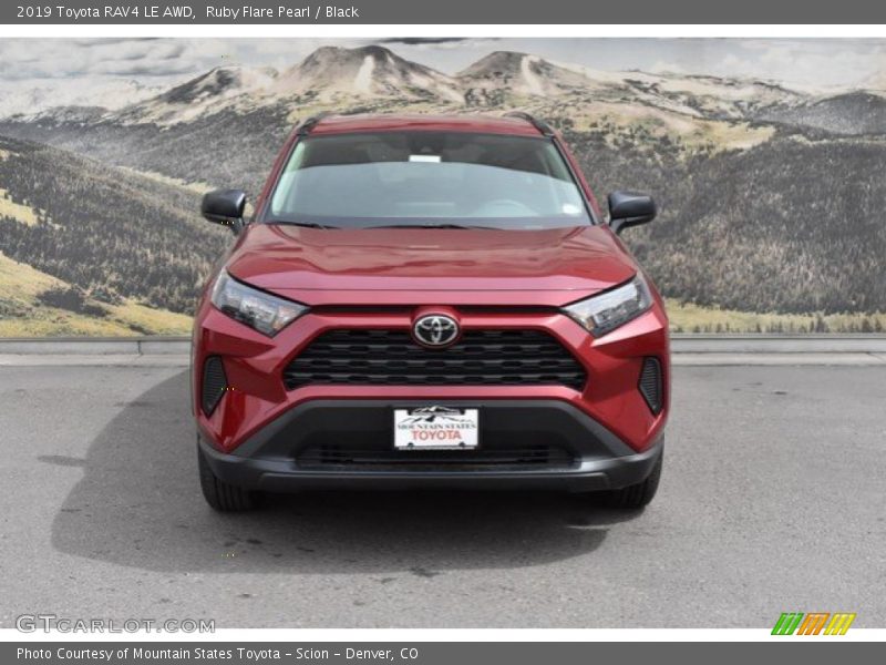 Ruby Flare Pearl / Black 2019 Toyota RAV4 LE AWD