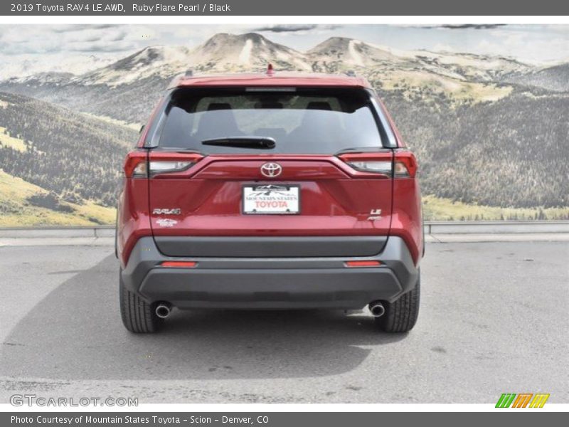 Ruby Flare Pearl / Black 2019 Toyota RAV4 LE AWD