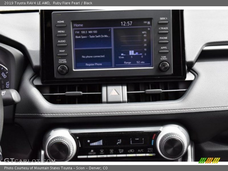 Ruby Flare Pearl / Black 2019 Toyota RAV4 LE AWD