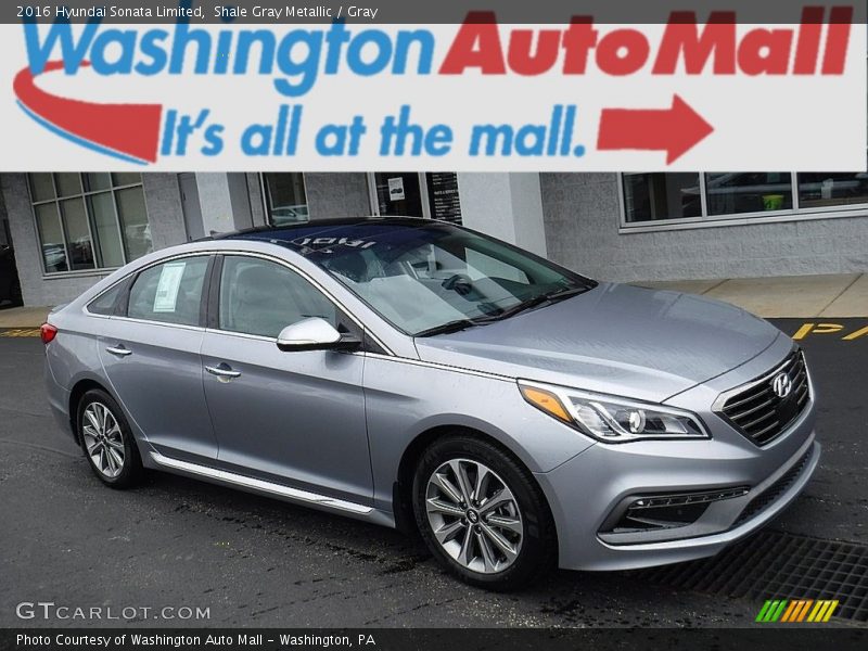 Shale Gray Metallic / Gray 2016 Hyundai Sonata Limited