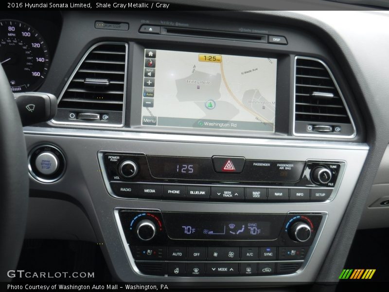Shale Gray Metallic / Gray 2016 Hyundai Sonata Limited