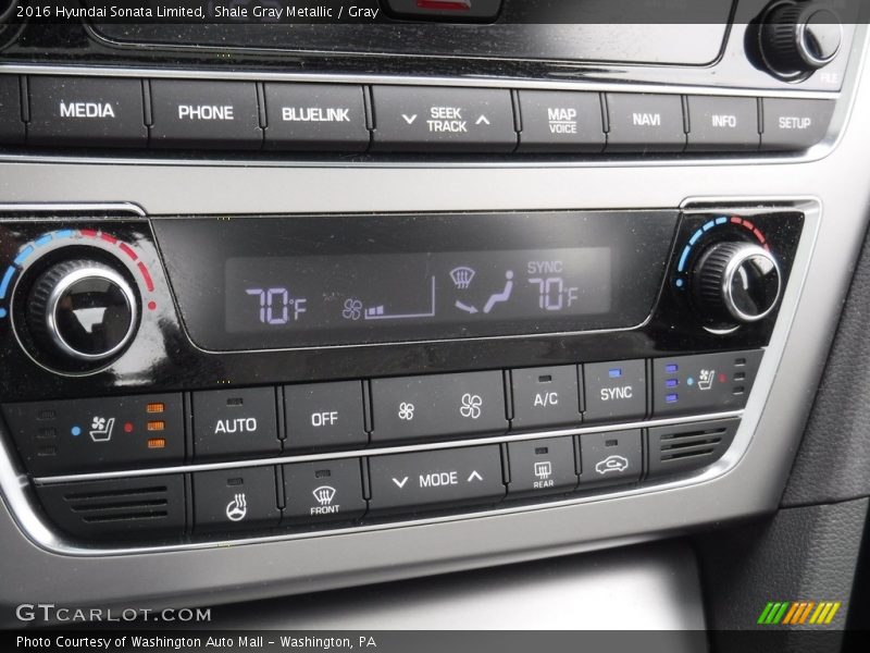 Shale Gray Metallic / Gray 2016 Hyundai Sonata Limited
