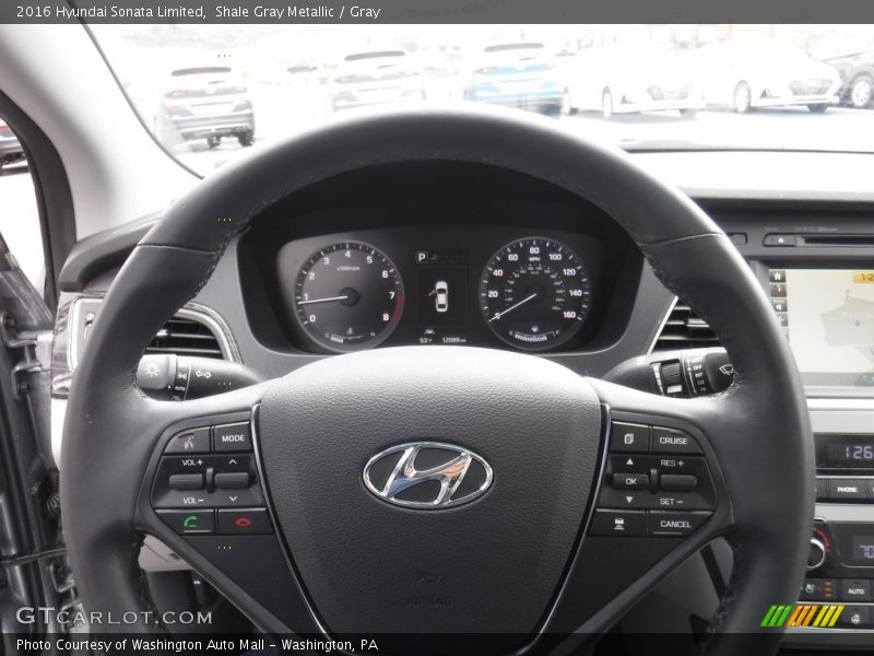 Shale Gray Metallic / Gray 2016 Hyundai Sonata Limited