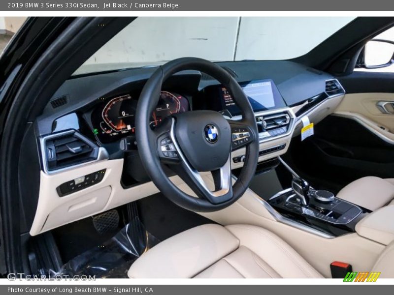 Jet Black / Canberra Beige 2019 BMW 3 Series 330i Sedan