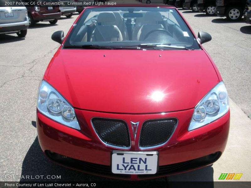Crimson Red / Light Taupe 2007 Pontiac G6 GT Convertible