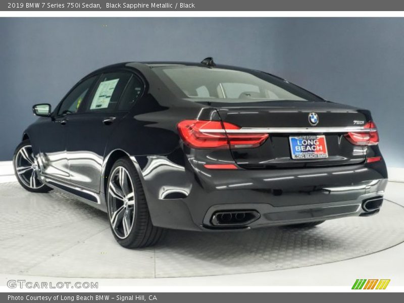 Black Sapphire Metallic / Black 2019 BMW 7 Series 750i Sedan