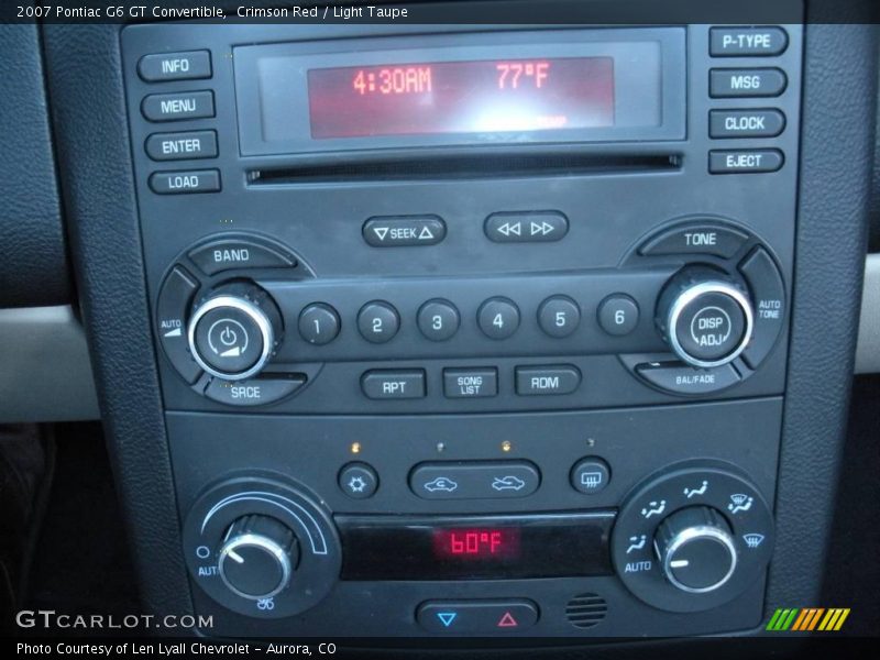Crimson Red / Light Taupe 2007 Pontiac G6 GT Convertible
