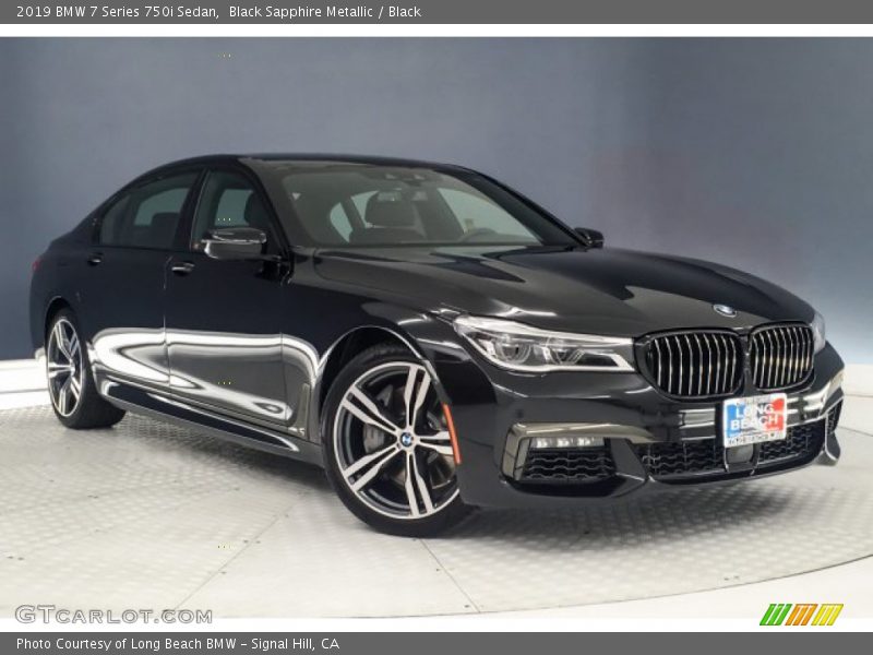 Black Sapphire Metallic / Black 2019 BMW 7 Series 750i Sedan